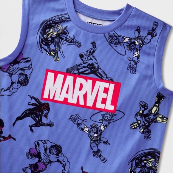 Boys' Marvel Superheroes 2pc Short
Sleeve Pajama Set - Blue XS - Picture 2 of 3